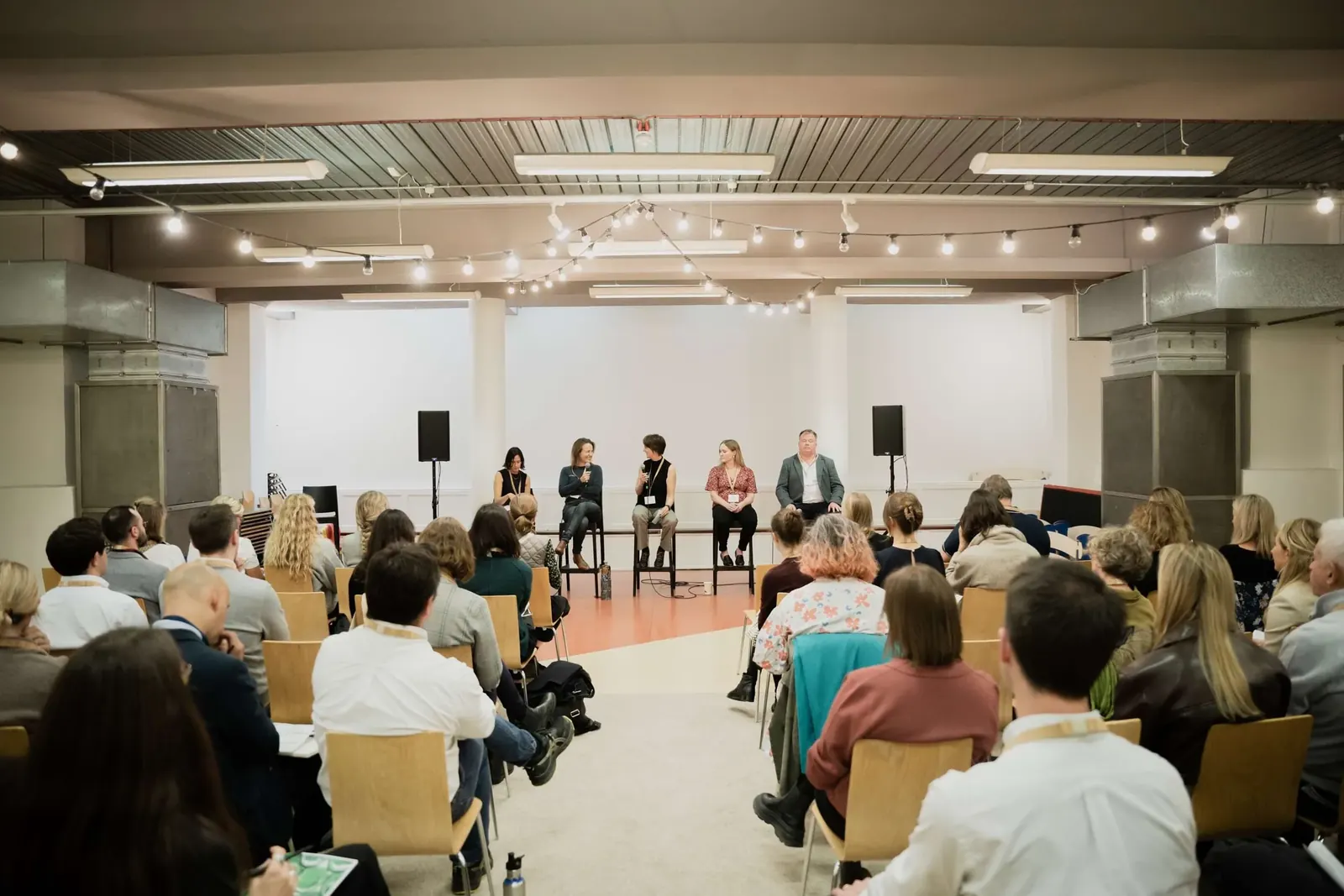 Panel discussion in the Undercroft at St Mary's Marylebone